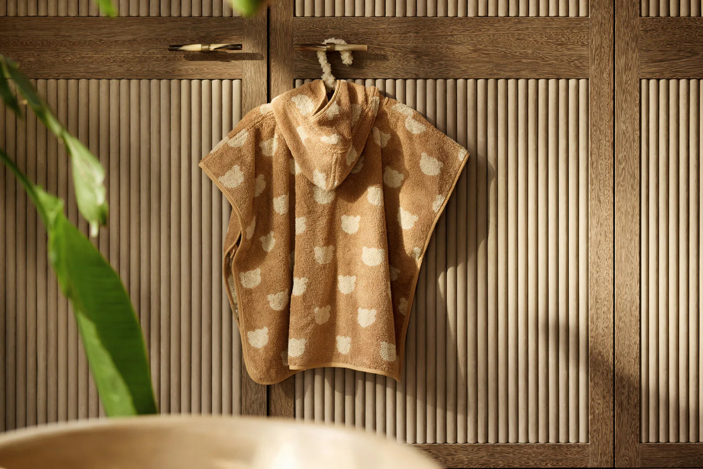 Poncho de Bain - Jacquard - Teddy Bear - Jollein