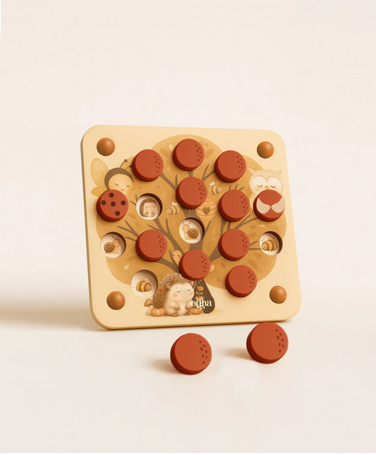 Jeu de mémo - Puzzle en bois- Mrs Ertha