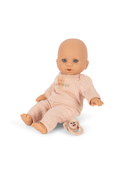 Poupée Bébé Cattie avec couffin - Ciao Miao Rose- Konges Slojd