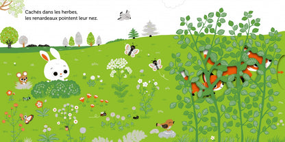 Promenade dans les prés - livre d'éveil animé, pour les bébés dès 6 mois - Nathan