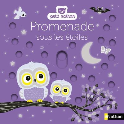 Promenade sous les étoiles - livre d'éveil animé, pour les bébés dès 6 mois - Nathan