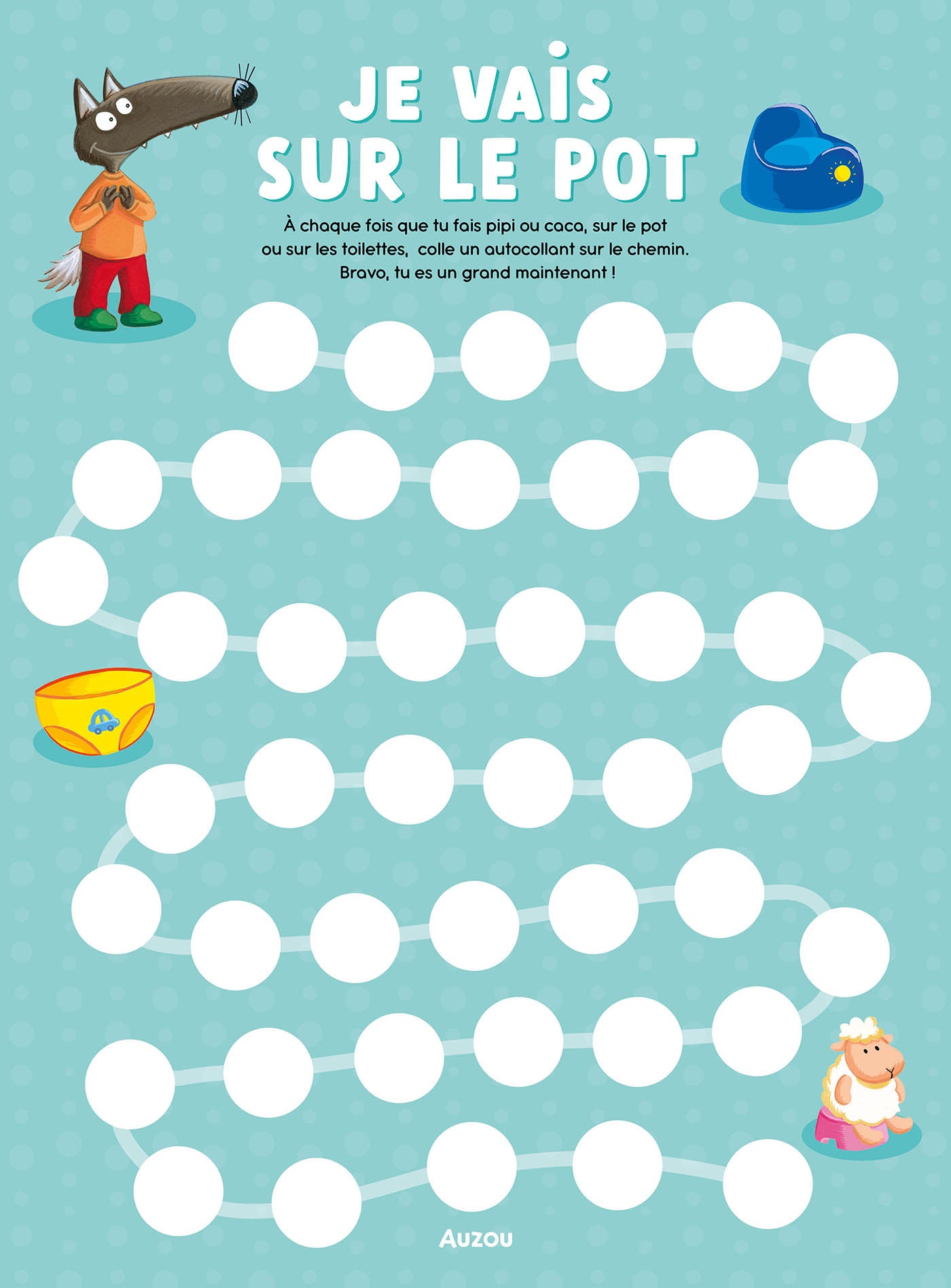 P'tit loup - Mon cahier d'activités - Je vais sur le pot - Auzou