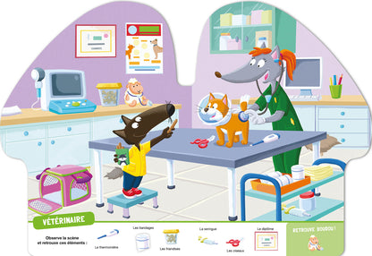 P'tit loup - Mon tout premier cherche et trouve - Les métiers- Livre Auzou