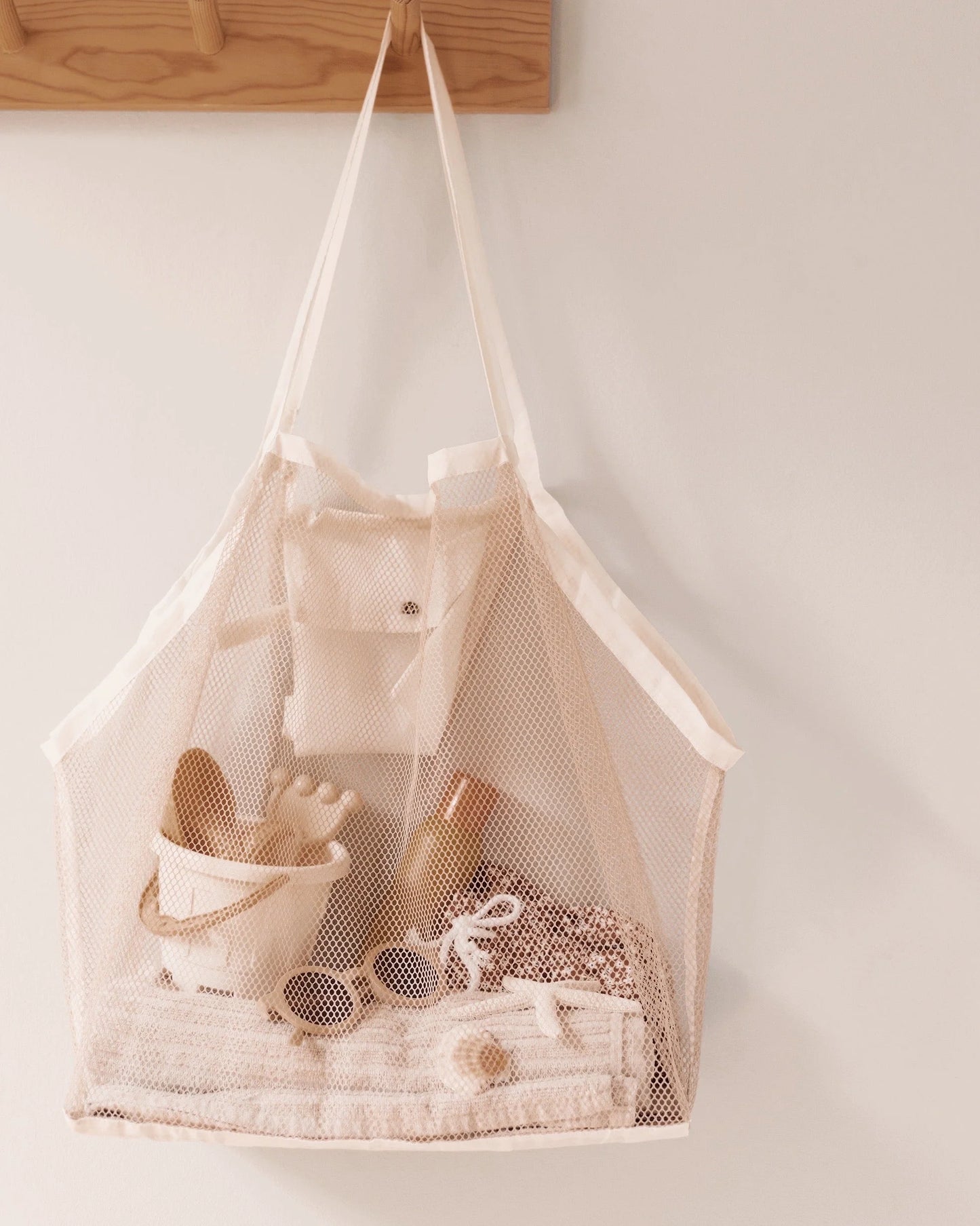 Sacs de plage Meshies XL - Ivory - Mrs Ertha