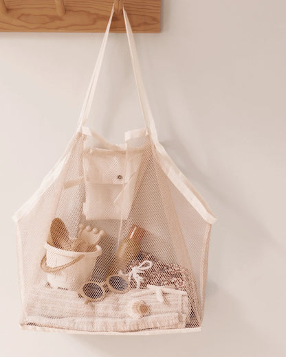 Sacs de plage Meshies XL - Ivory - Mrs Ertha