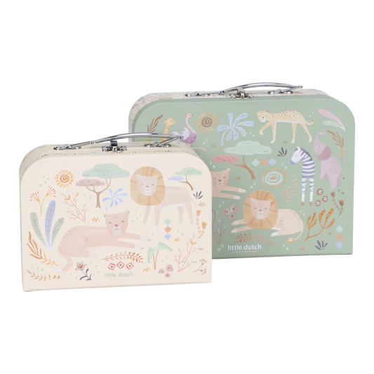 Set de 2 valisettes - Safari Friends - Little Dutch