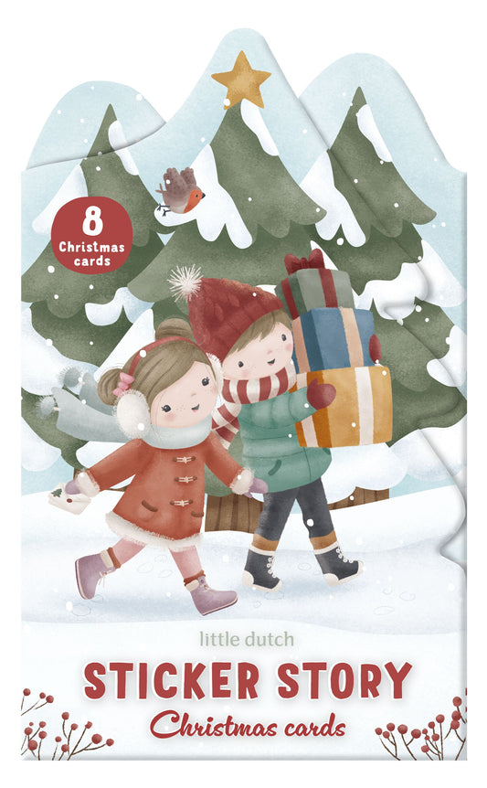 Carnet de stickers  18pcs #Noël |Little Dutch