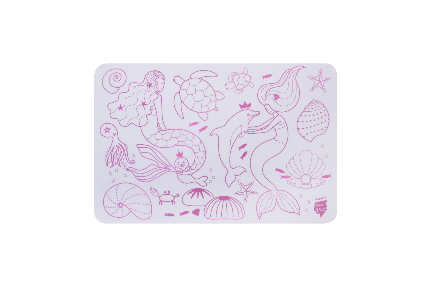 Coloriage nomade : Mini Playmat SIRENE - 4 feutres inclus - Super Petit