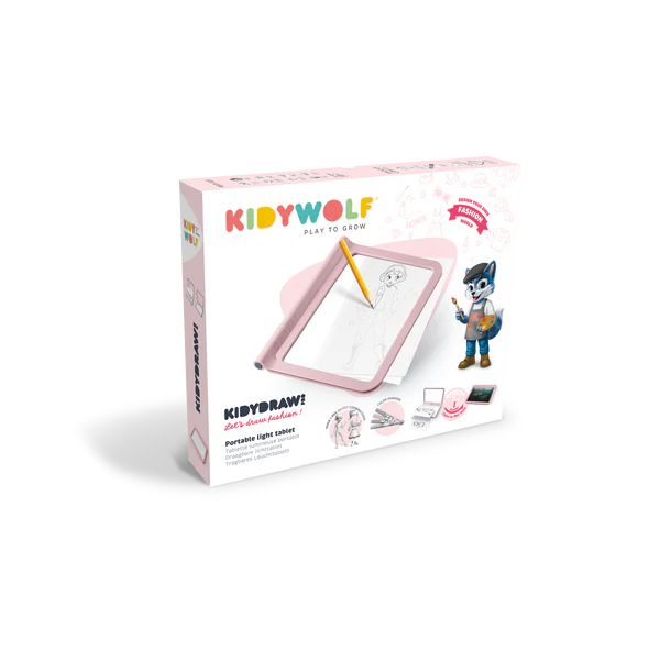 KIDYDRAW-PRO - Tablette lumineuse rose
