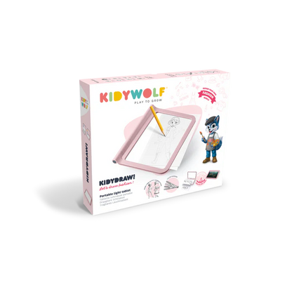 KIDYDRAW-PRO - Tablette lumineuse rose