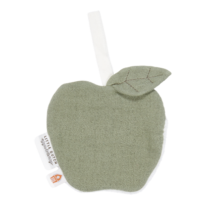 Doudou Attache tétine en gaze de coton Pomme  #Pure Olive