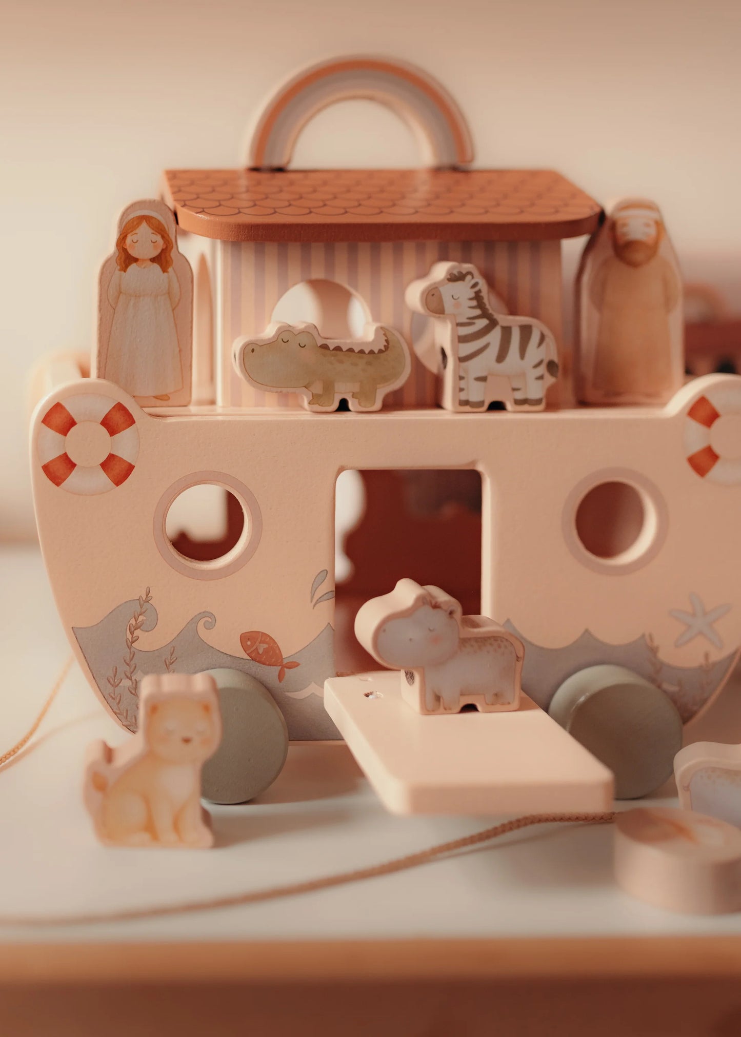 Arche de Noé - Animaux - En bois - Mrs Ertha