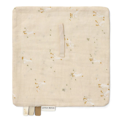 Doudou attache-tétine en gaze de coton - Little Goose