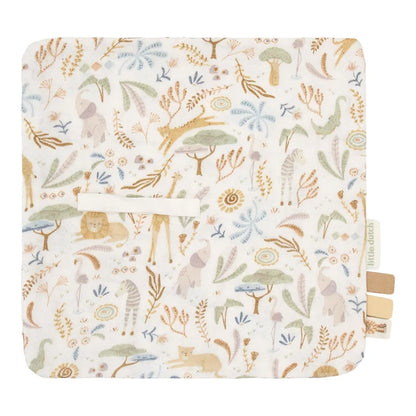Doudou attache-tétine en gaze de coton Safari Wonders | Little Dutch