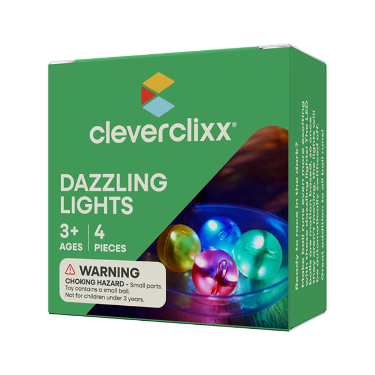 Ball Run Dazzling Lights - 4 pcs - Clever Clixx