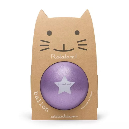 Ballon pailleté violet 15cm #chat