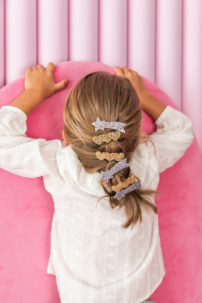 Barrette étoile filante - Argent multi | Luciole et Petit Pois
