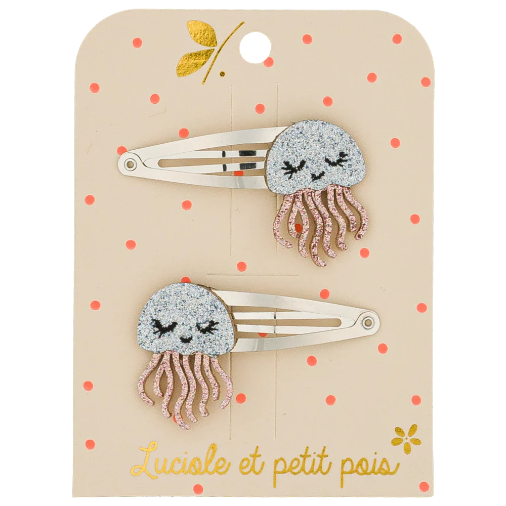 Barrettes Jelly la méduse (paire)| Luciole et Petit Pois