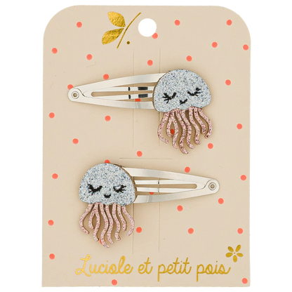 Barrettes Jelly la méduse (paire)| Luciole et Petit Pois