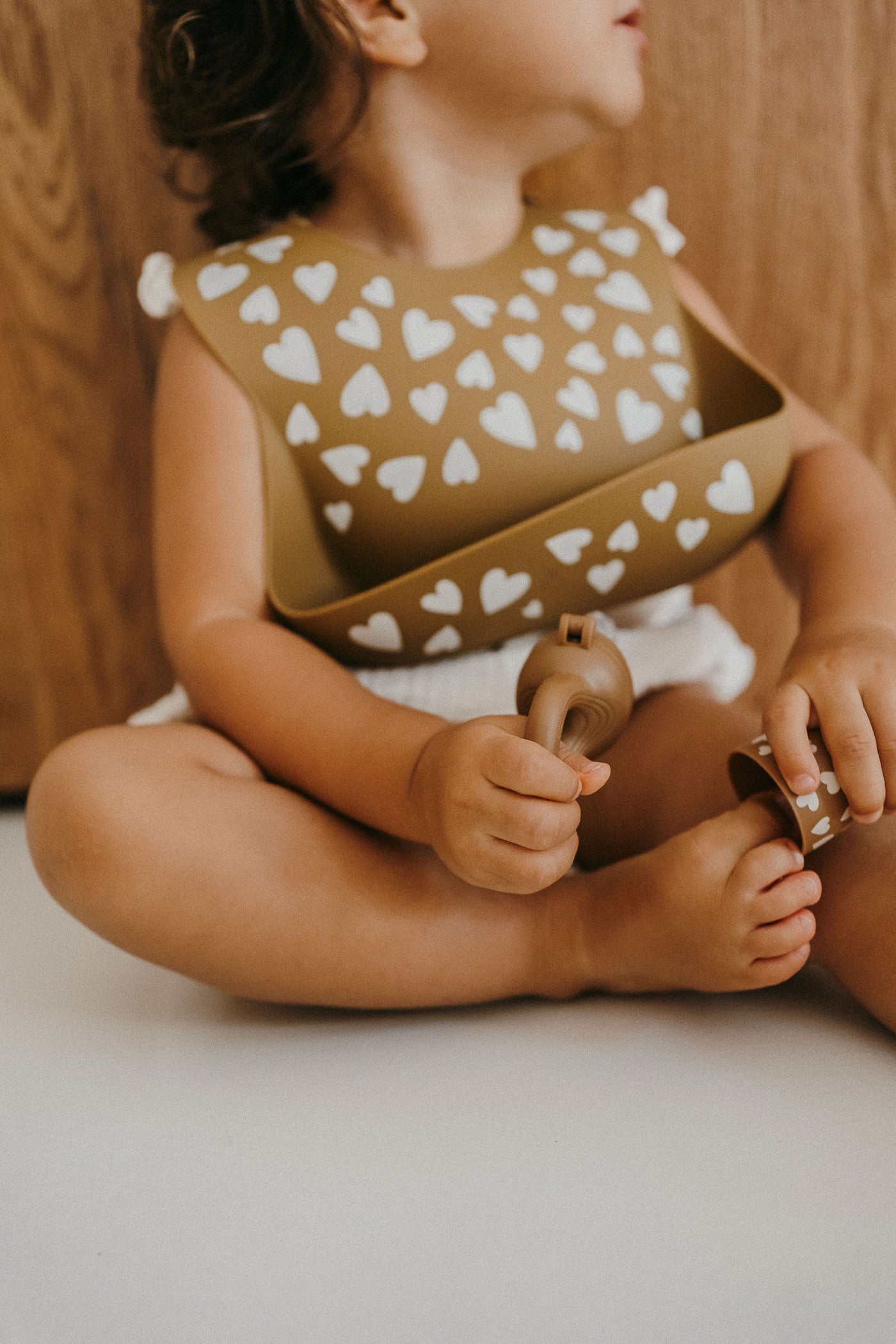 Bavoir en silicone #Love Camel