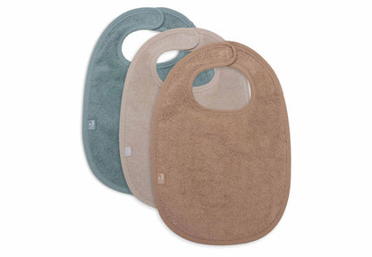 Bavoir Éponge Sea Green/Nougat/Biscuit - Jollein