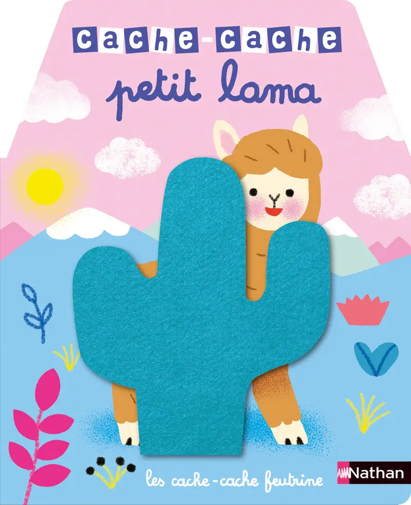 Cache-cache petit lama – Livre à rabats en feutrine dès 6 mois – Nathan