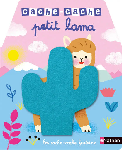 Cache-cache petit lama – Livre à rabats en feutrine dès 6 mois – Nathan