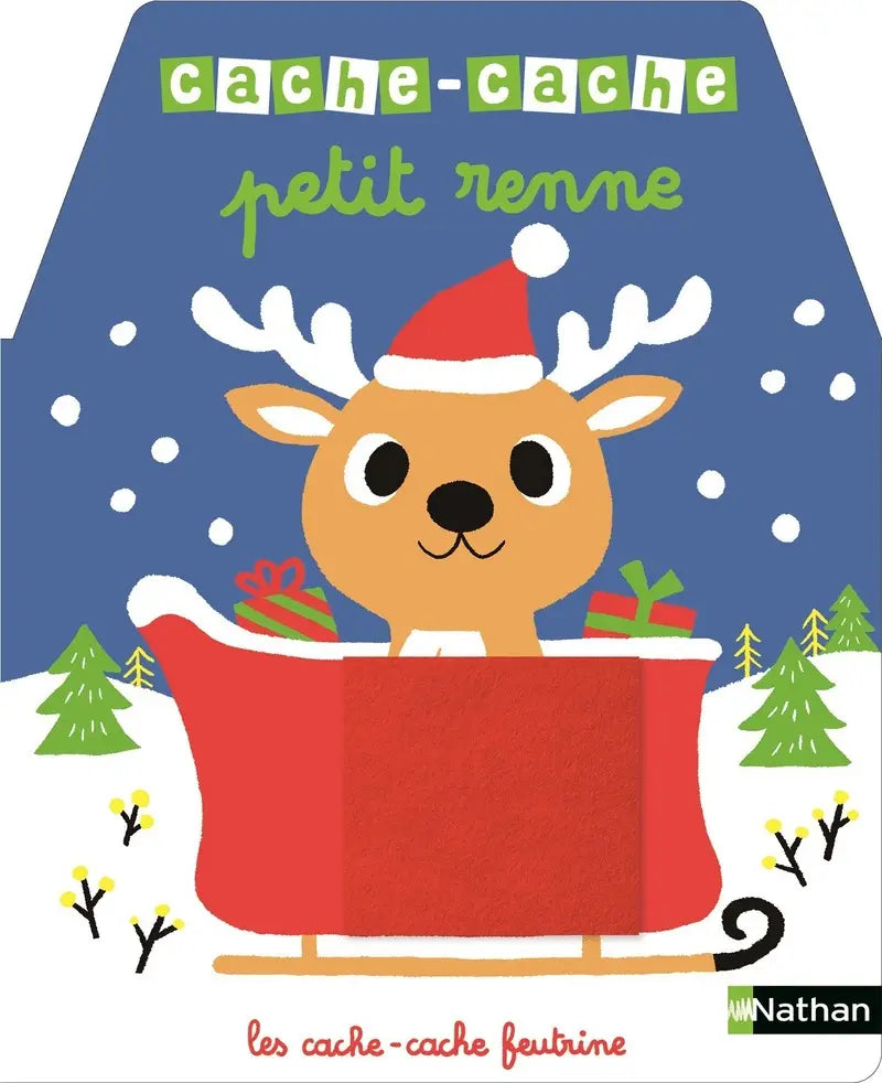 Cache-cache petit renne – Livre à rabats en feutrine dès 6 mois – Nathan