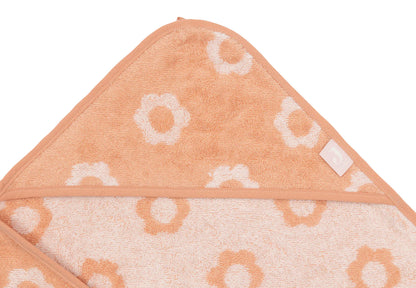 Cape de Bain Éponge 75x75cm - Jacquard - Floowers - Jollein