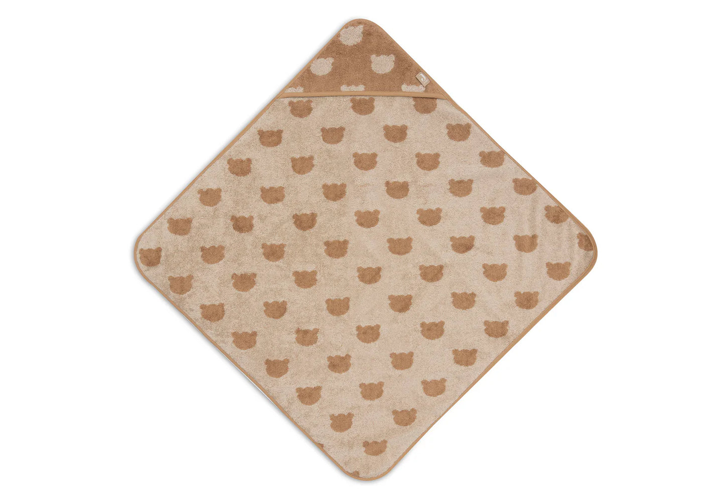 Cape de Bain Éponge 75x75cm - Jacquard - Teddy Bear - Jollein