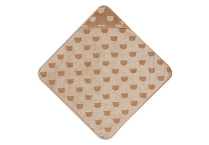 Cape de Bain Éponge 75x75cm - Jacquard - Teddy Bear - Jollein