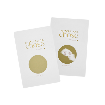 Carte à gratter bébé en route - Zakuw