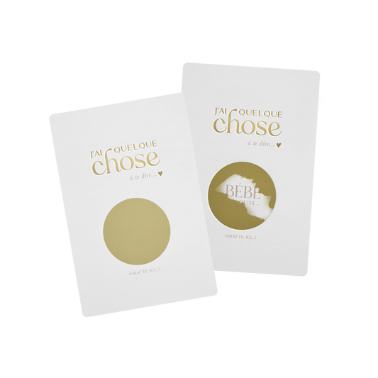 Carte à gratter bébé en route - Zakuw