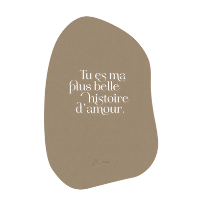 Carte postale galet "Histoire d'amour" – Zakuw