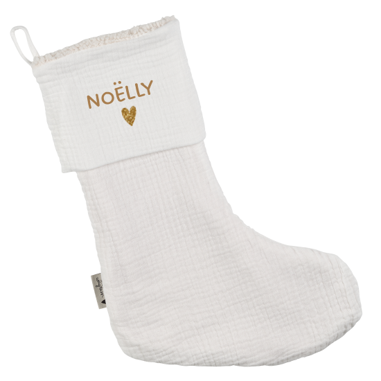 Chaussette noel Blanche