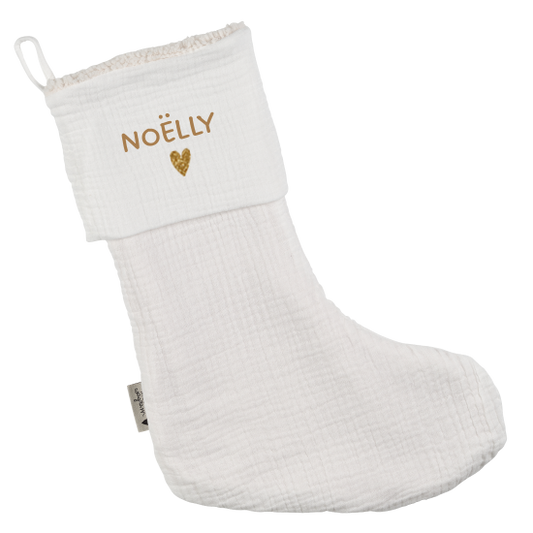 Chaussette noel Blanche