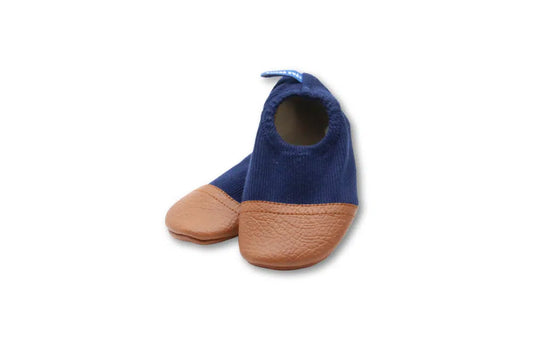 Chaussons - les Petits Jerseys Bleu profond - Les Pas Petits