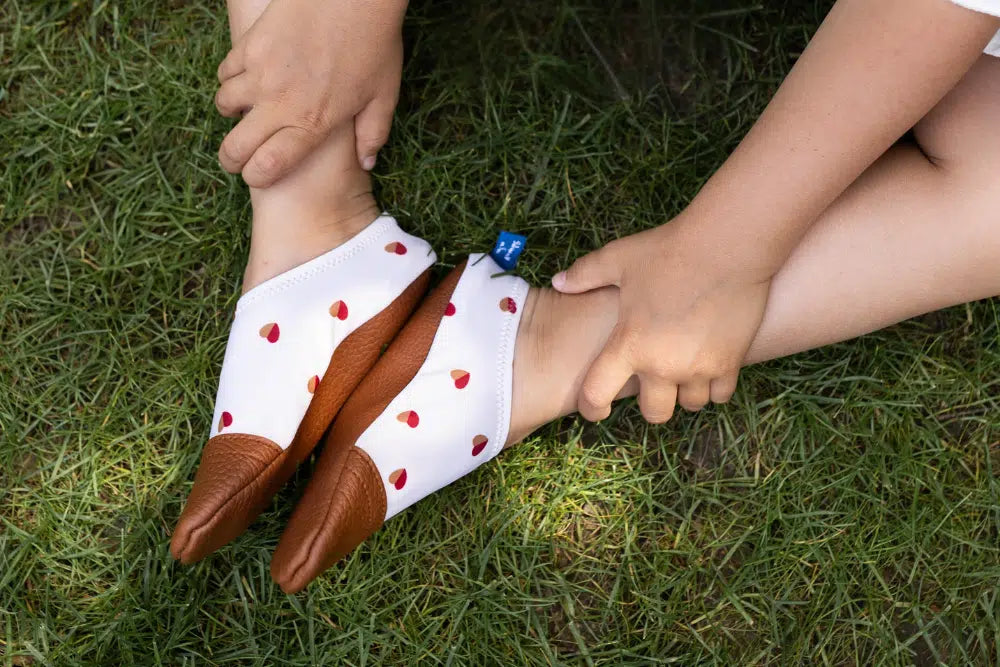 Chaussons - Les Coeurs bicolores - Les Pas Petits