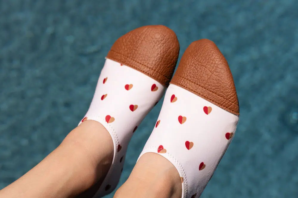 Chaussons - Les Coeurs bicolores - Les Pas Petits