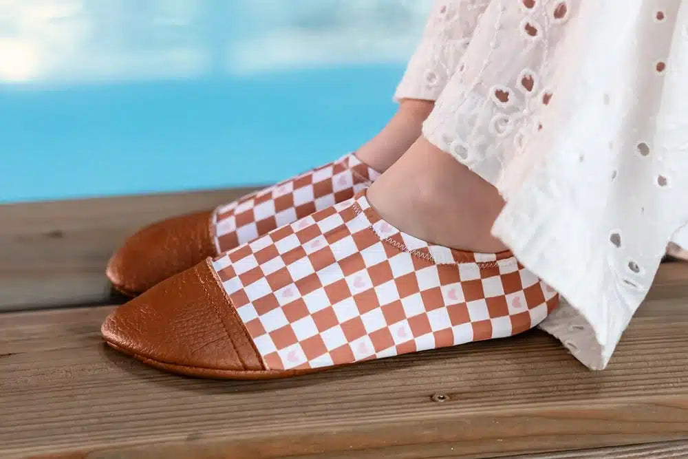 Chaussons - Les Petits Damiers - Les Pas Petit