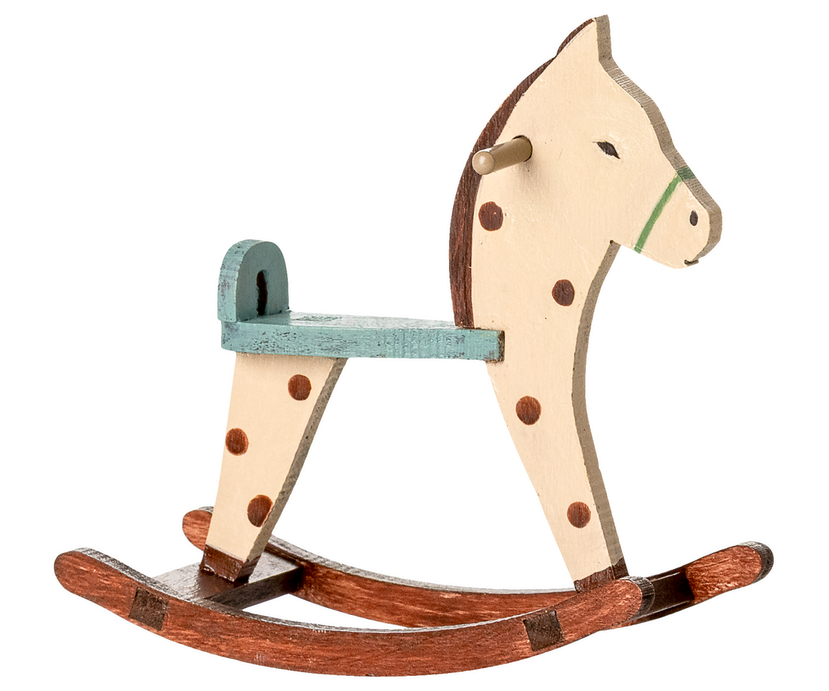 Cheval à Bascule, Souris - À Pois - Maileg