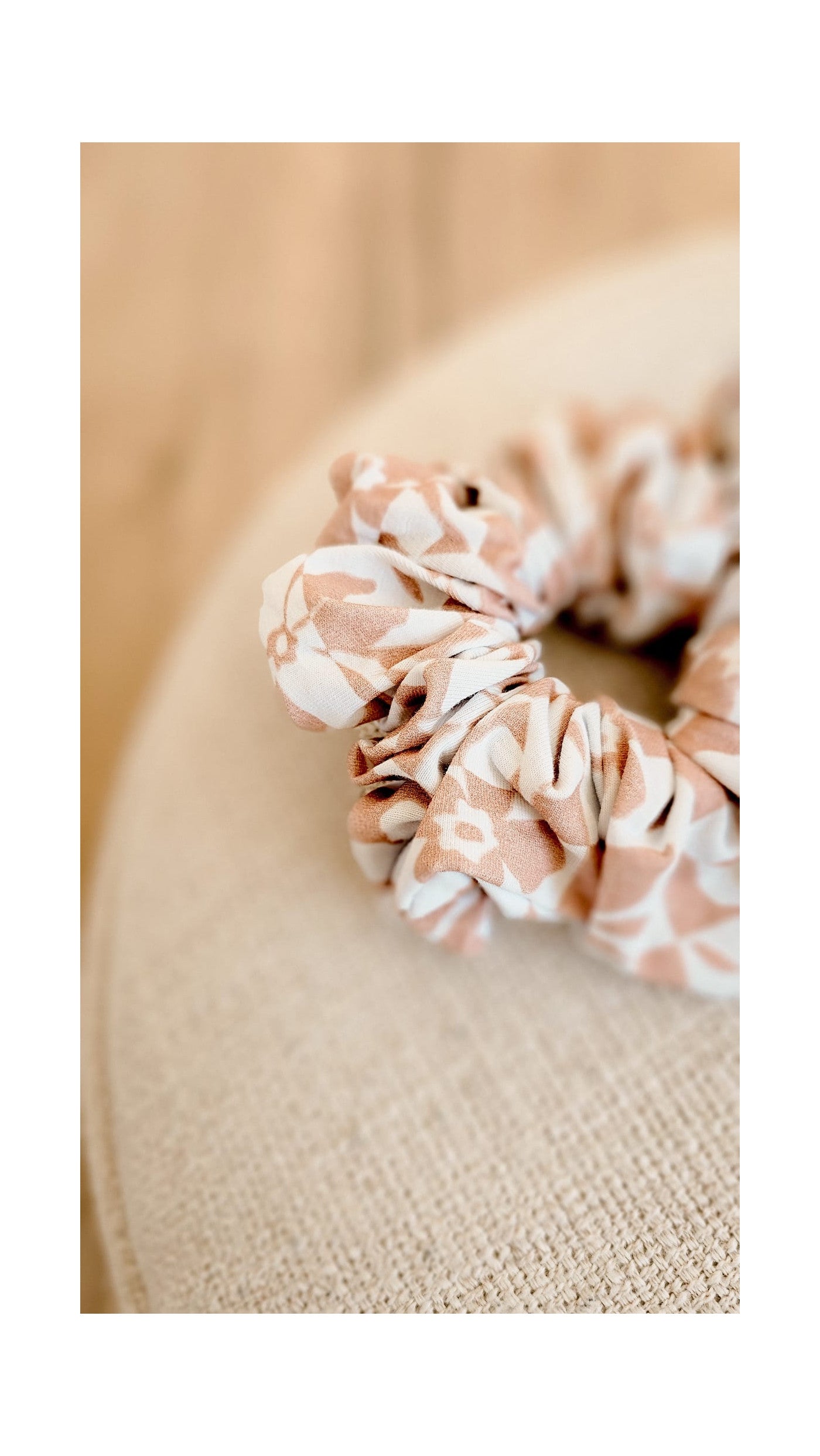 Chouchou en coton motif Blossom Rose – Zakuw