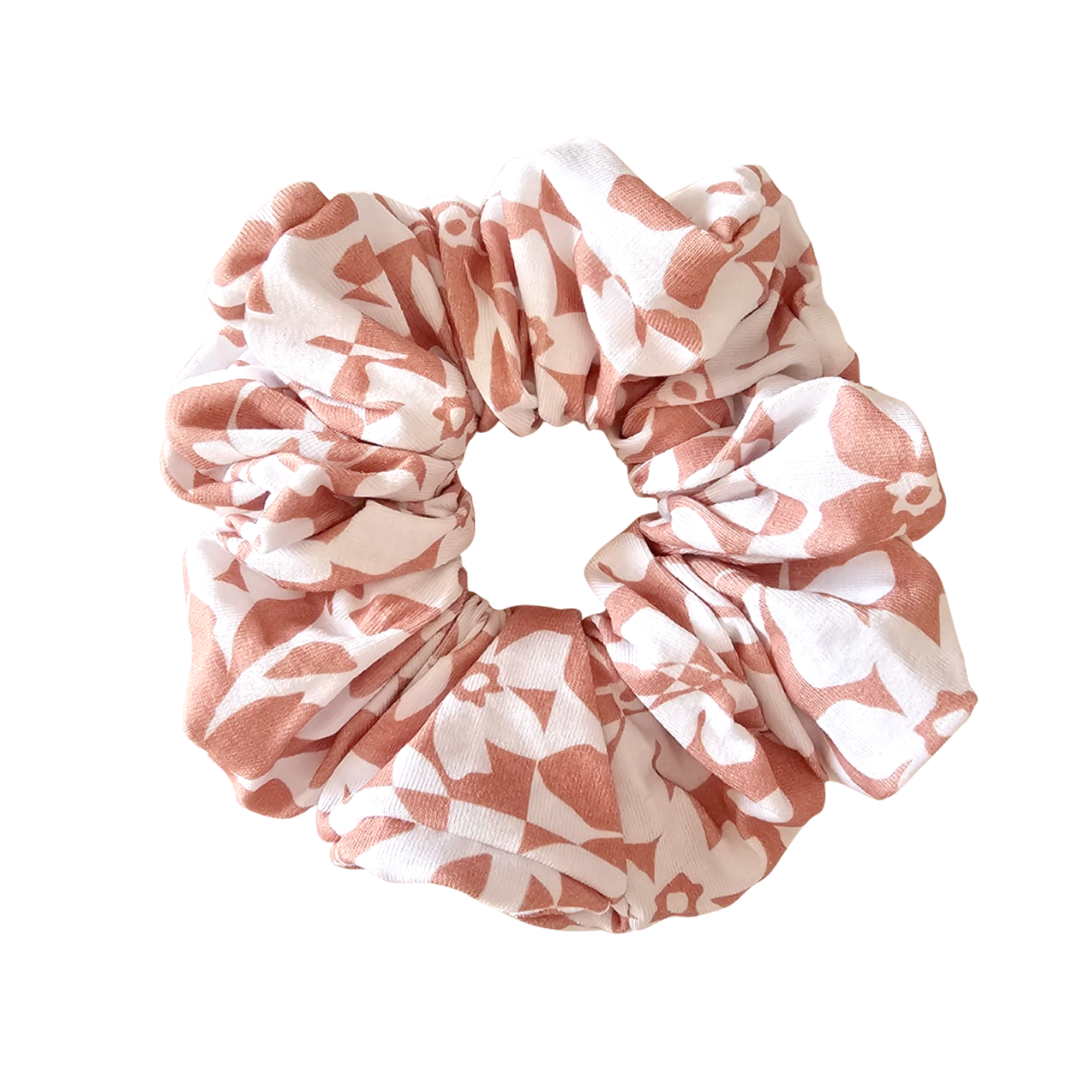 Chouchou en coton motif Blossom Rose – Zakuw