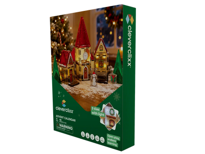 Calendrier de l’Avent Christmas Village 46 pièces – Cleverclixx