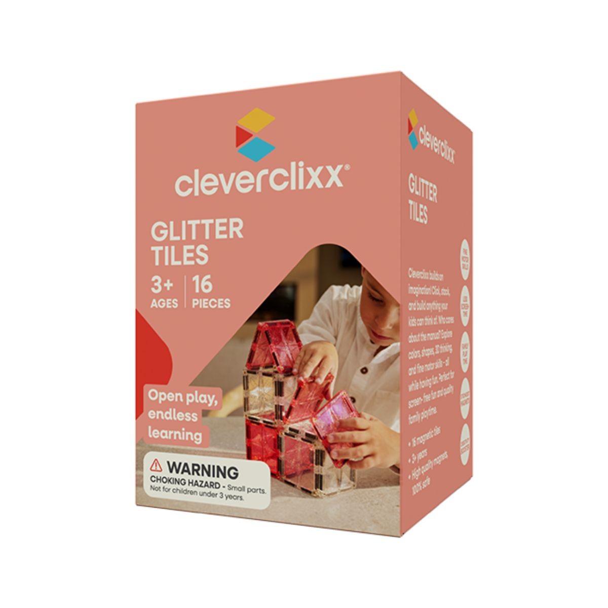 Glitter tiles - Pastel 16 pcs