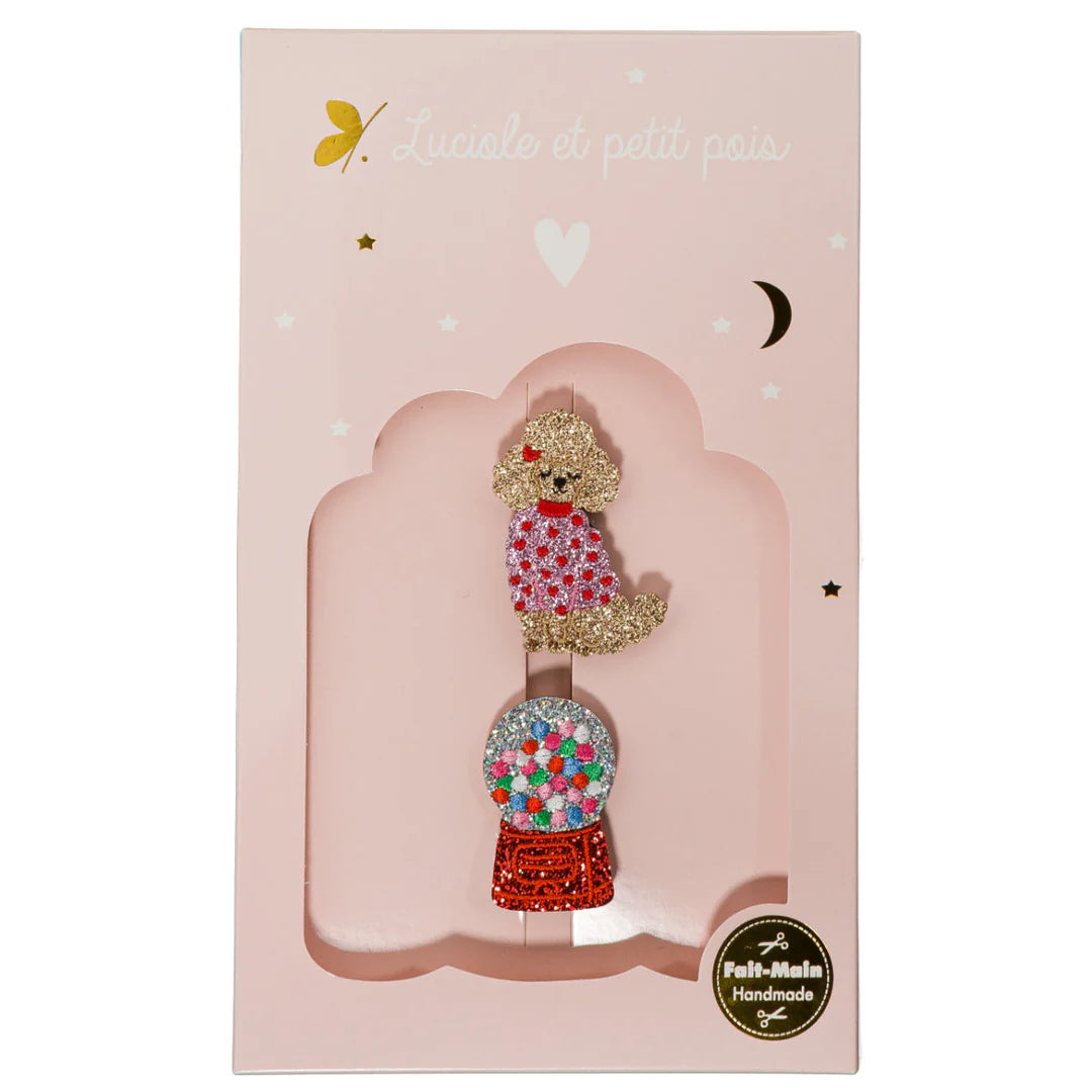 Coffret Darling - Broche Caniche & Bubble gum – Luciole et Petit Pois