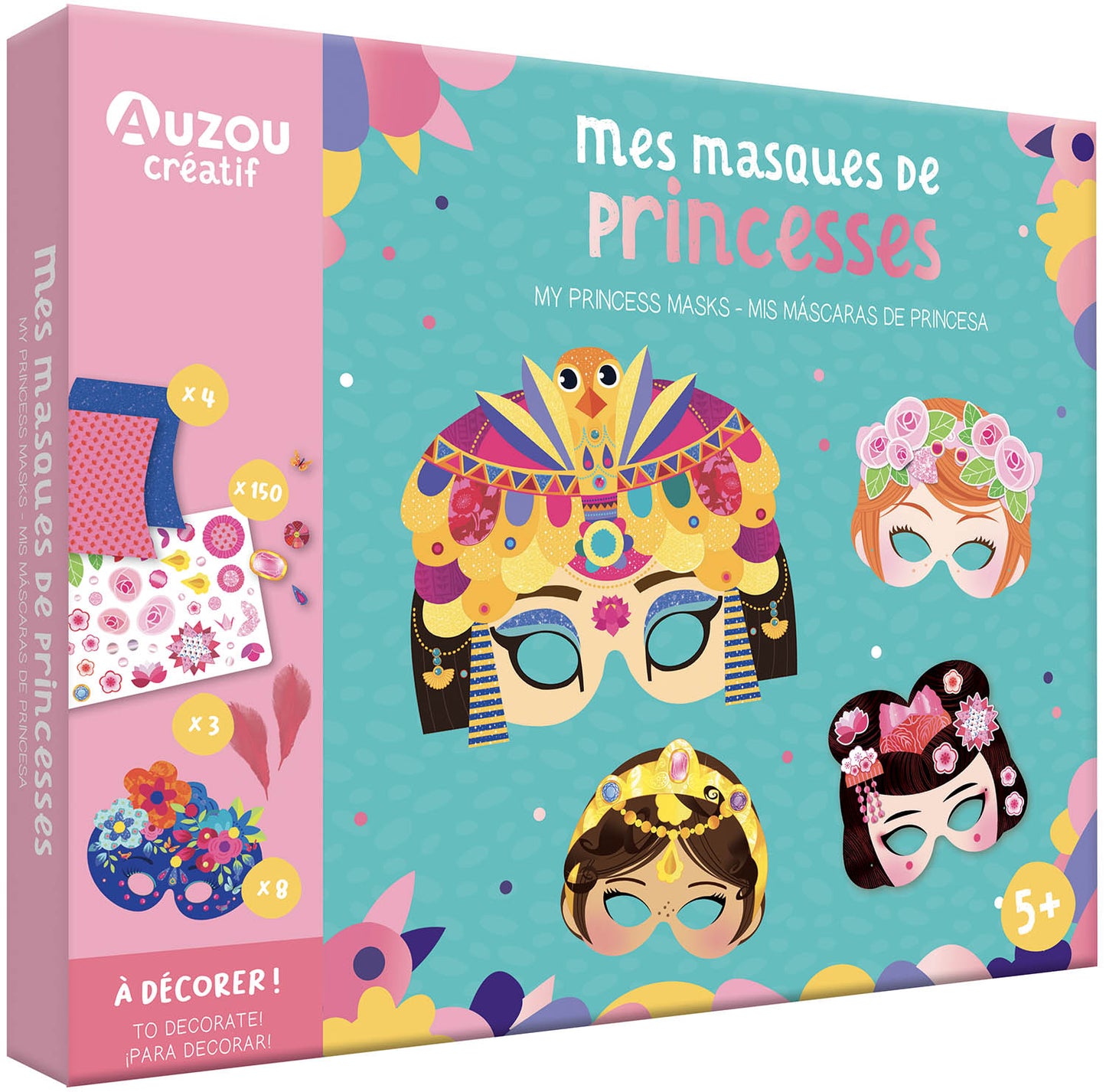 Mon coffret d'artiste - Mes masques de princesses - Auzou