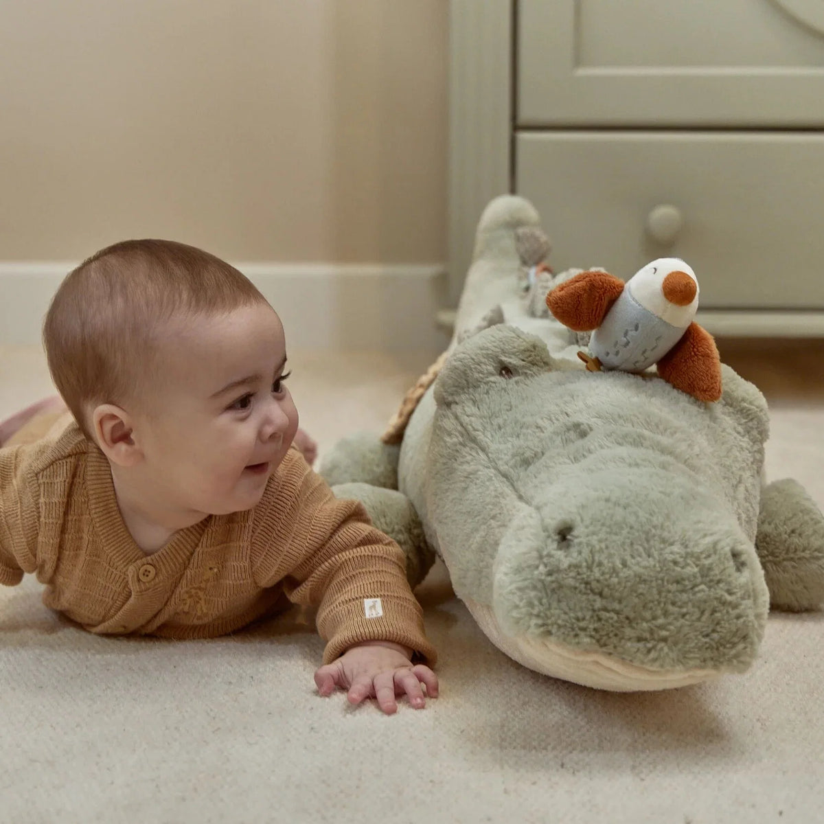 Peluche d'activités Crocodile XL - Safari Friend - Little Dutch