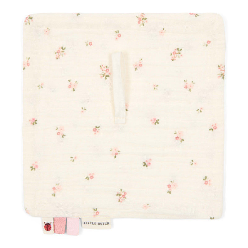 Doudou attache-tétine en gaze de coton  #Fairy Blossom