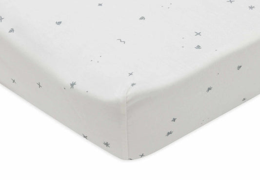 Drap-housse Jersey Twinkling Sea Green - Jollein